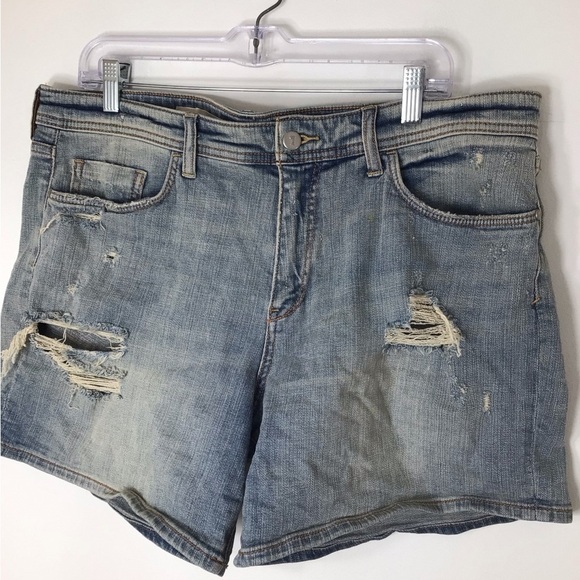 Anthropologie Pilcro & the Letterpress denim Jean shorts women 32 distressed - Picture 8 of 8